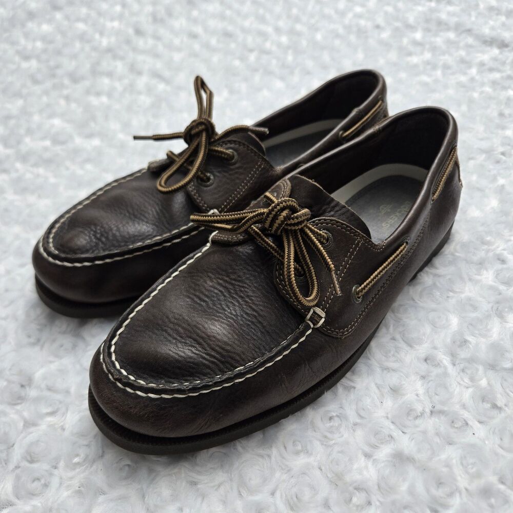 Dockers brown leather boat shoes Men's Size 11M